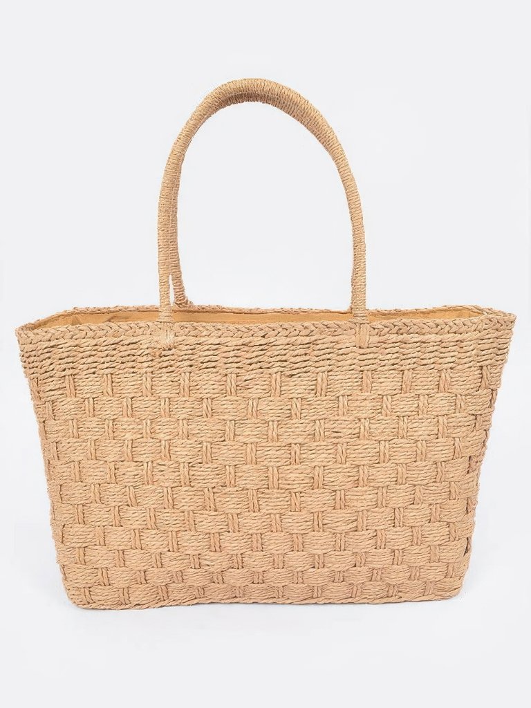 Straw Medium Tote Bag